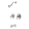 Kingston Brass KB661NDL Two-Handle Tub and Shower Faucet with Volume Control, Polished Chrome KB661NDL - alternate 1